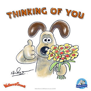 Wallace & Gromit thinking of you ecard