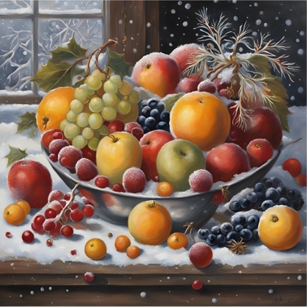 Christmas fruit bowl eCards