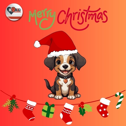 Send K9Aid Christmas E-Cards eCards