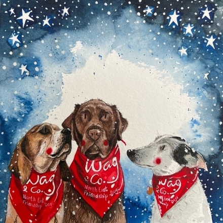 Send your Wag and Company Christmas e-card eCards