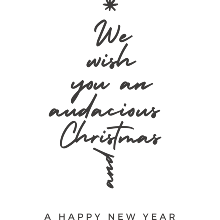 Have an Audacious Christmas eCards